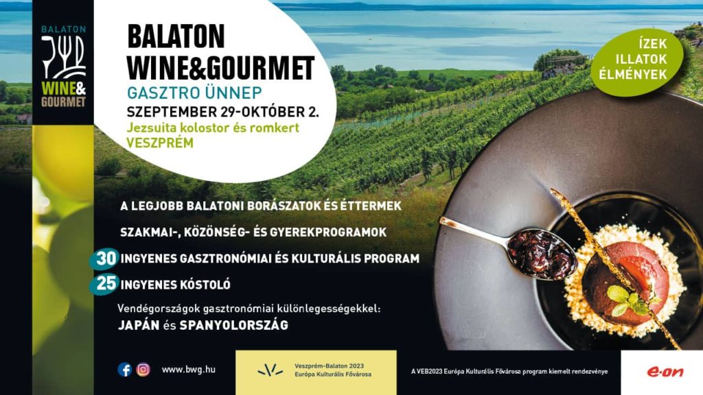 Balaton Wine & Gourmet: itt a veszprémi gasztro ünnep teljes programja