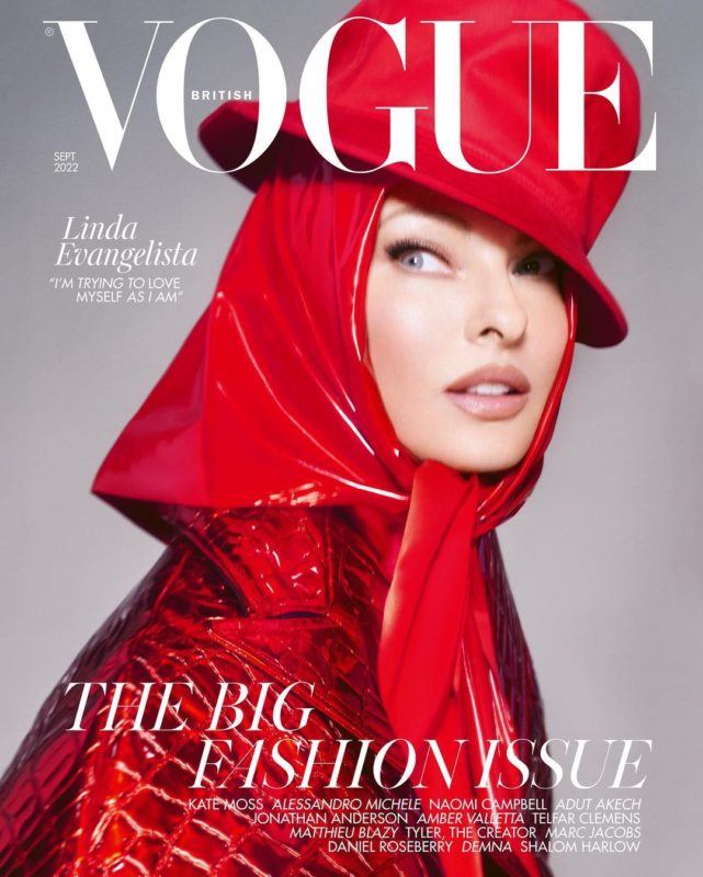 Linda Evangelista a Vogue címlapján 