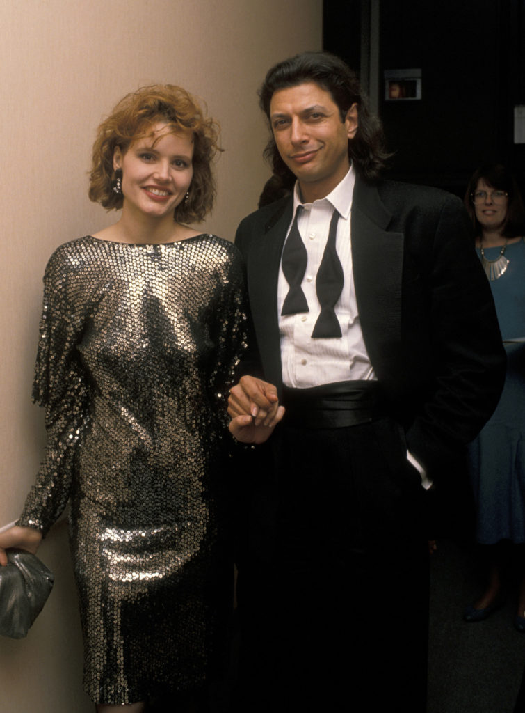 Geena Davis és Jeff Goldblum (Fotó: Ron Galella Collection via Getty Images)