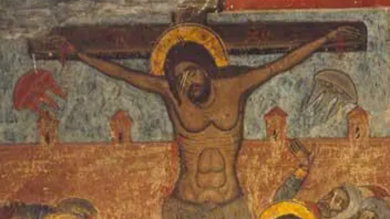 A Svetitskhoveli katedrális freskója