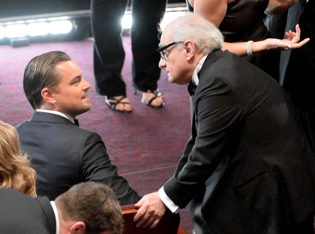 Leonardo DiCaprio és Martin Scorsese a 2014-es Oscar gálán (Fotó: Kevin Winter/Getty Images)