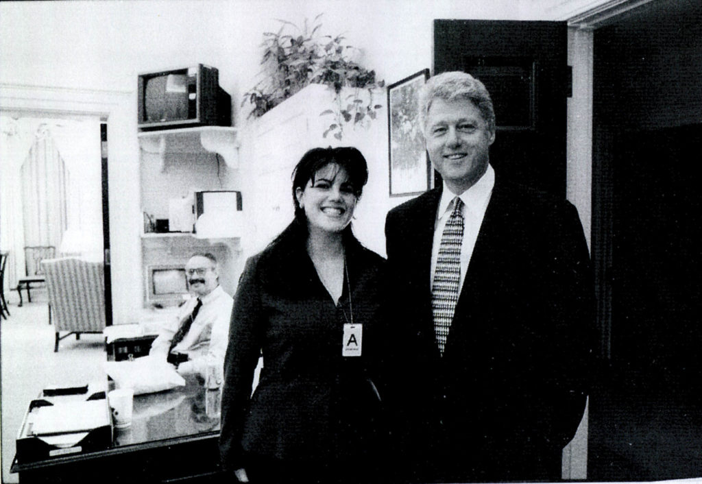 Monica Lewinsky és Bill Clinton 1998. szeptember 21-én (Fotó: Getty Images)