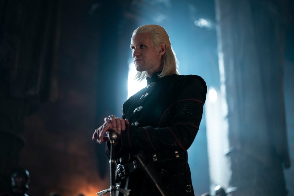 Matt Smith Deamon Targaryen szerepében a Sárkányok házában (Fotó: Profimedia)