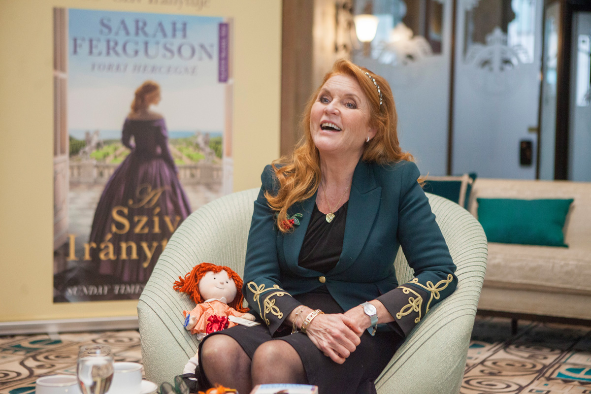 Sarah, yorki hercegné a Gresham Palotában mutatta be új könyvét (Fotó: Leéb Ádám)