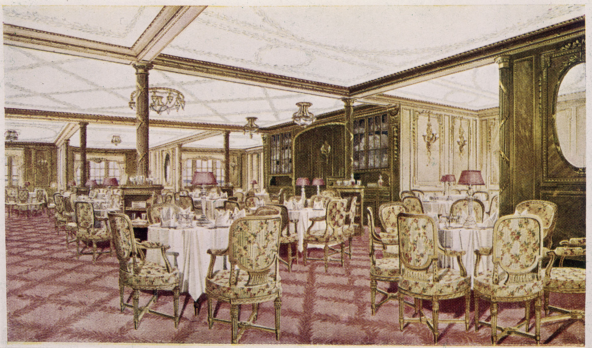 A Titanic első osztályú ebédlője