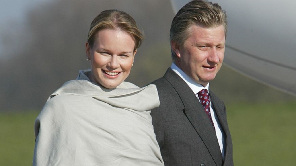 a belga király a feleségével