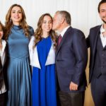 A jordán királyi pár a gyerekeivel