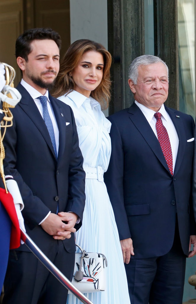 A jordán királyi pár a trónörökössel