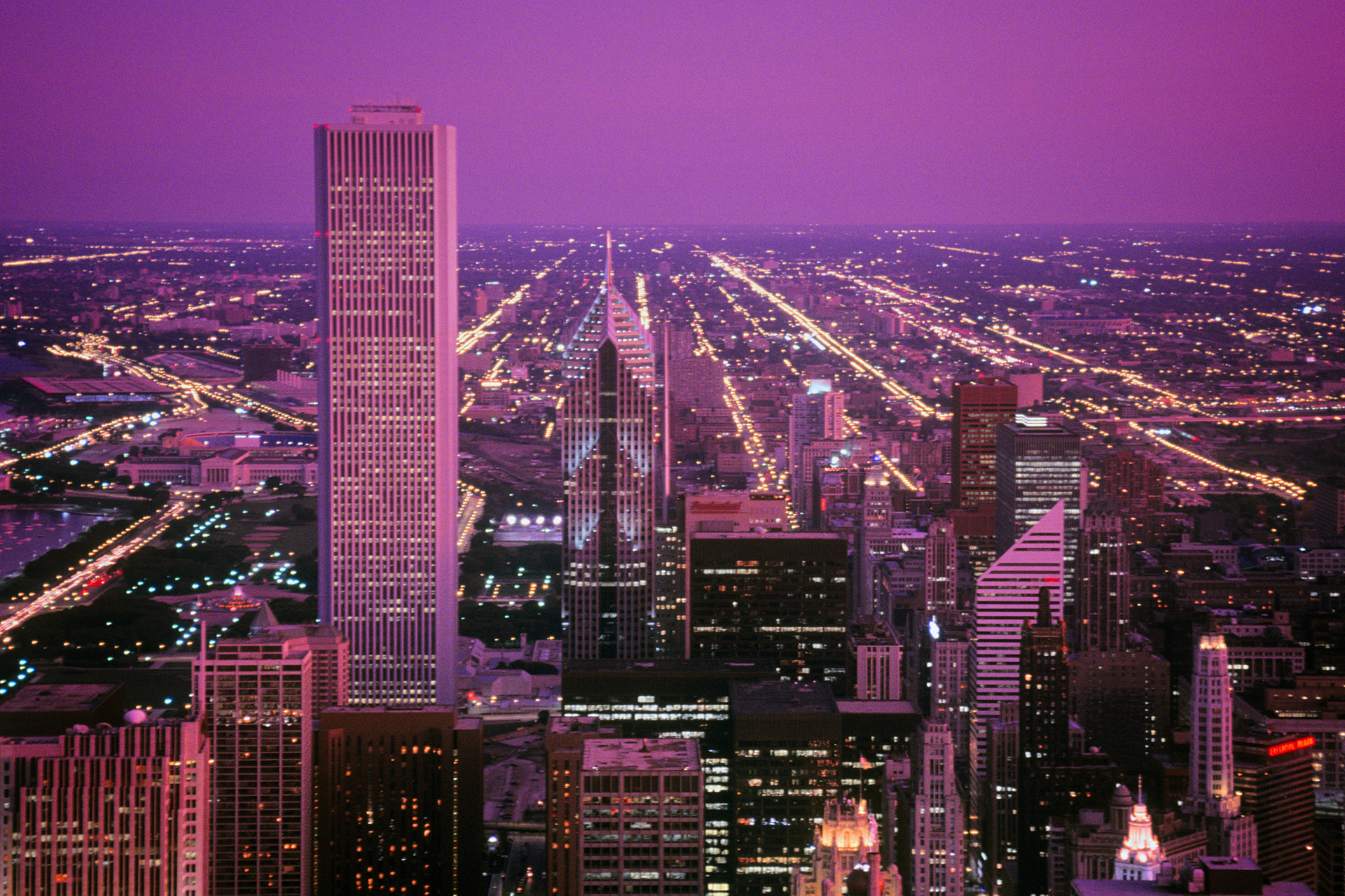 Aon Center (balra), Chicago harmadik legmagasabb épülete (Fotó: ClassicStock/Getty Images)