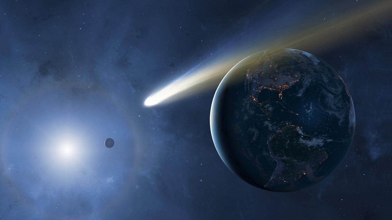 A Föld felé tartó üstökös