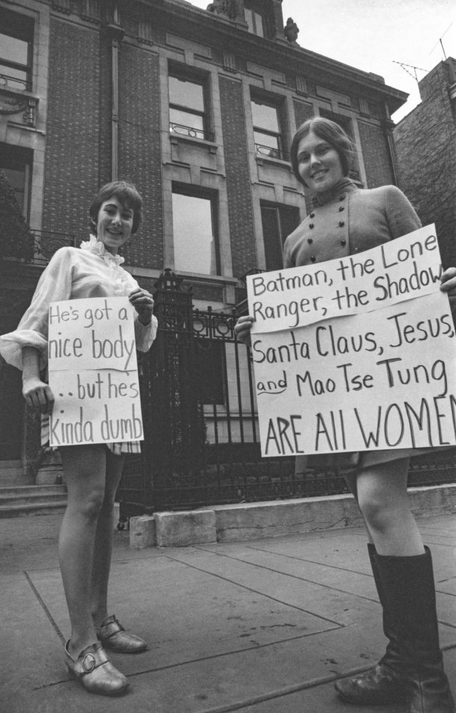 Nancy Moore (jobbra) és Jody Parsons egy tüntetésen (Fotó: Bettmann Archive/Getty Images)