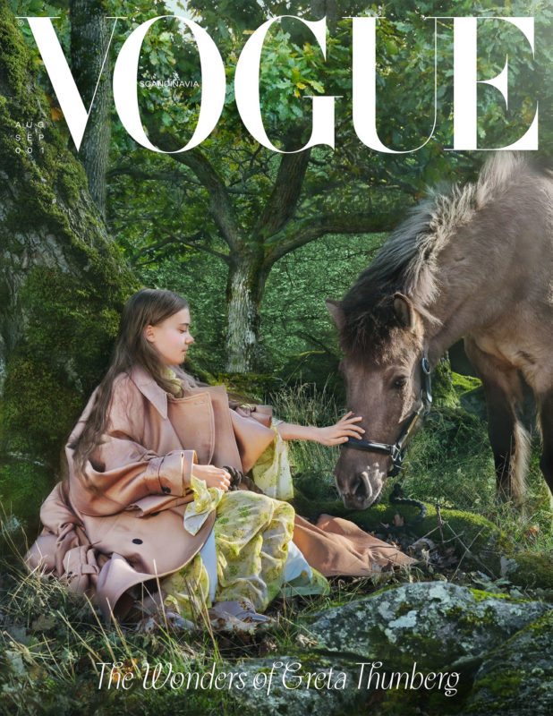Greta a Vogue címlapján