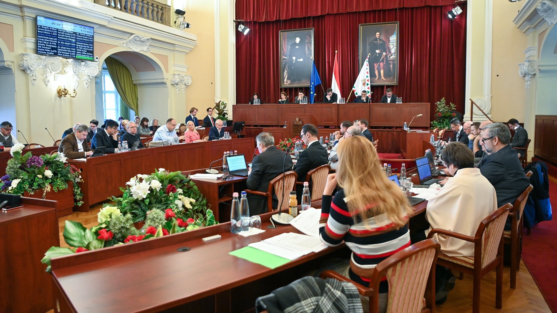 A Fõvárosi Közgyûlés ülése a Városházán 2023. február 22-én