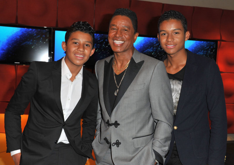 Jermaine Jackson és fiai Jermajesty Jackson és Jaafar Jackson