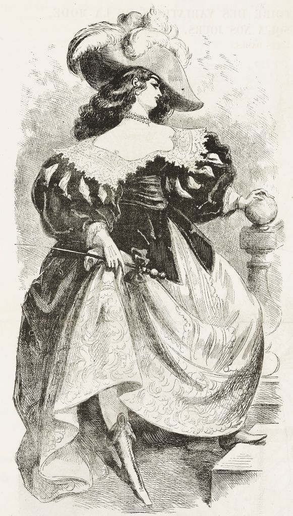 Illusztráció a Mademoiselle de Maupin c. könyvből