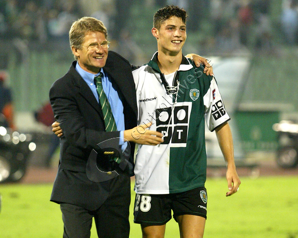 Bölöni László és Cristiano Ronaldo
