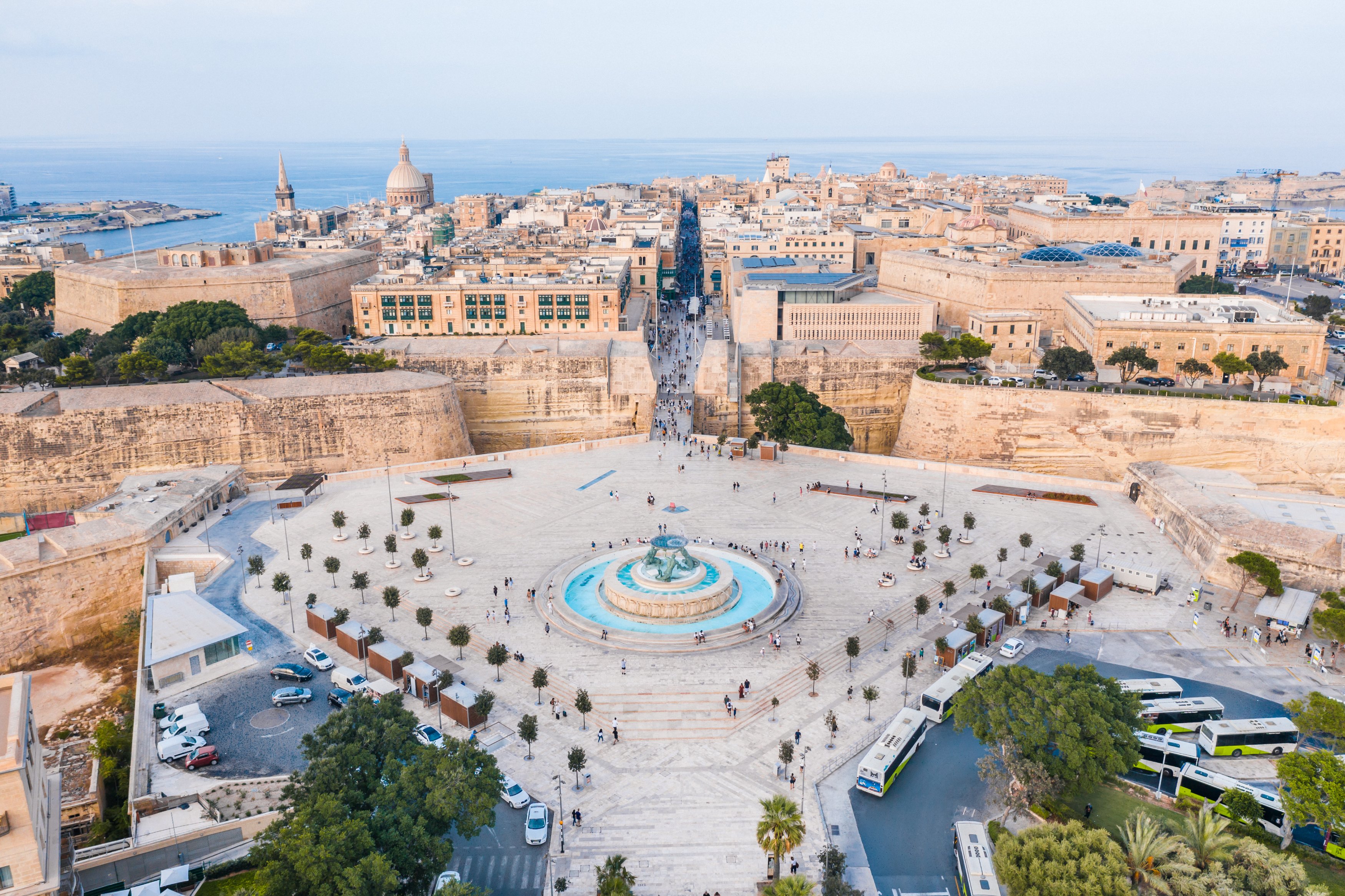 Triton szökőkút Valletta