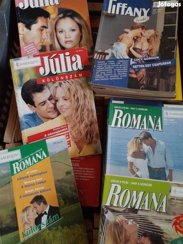 Júlia, Romana és Tiffany könyvek