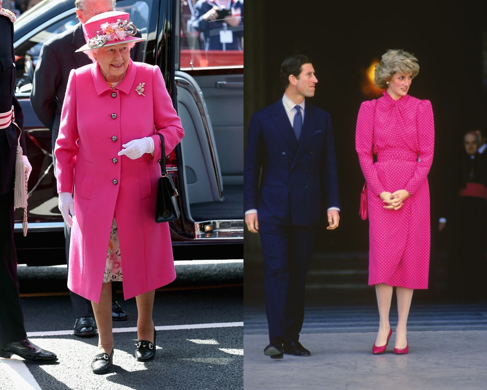 Erzsébet és Diana pinkben