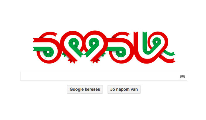 A Google is a magyar forradalom előtt tiszteleg: magyar zászló lobog a logóban