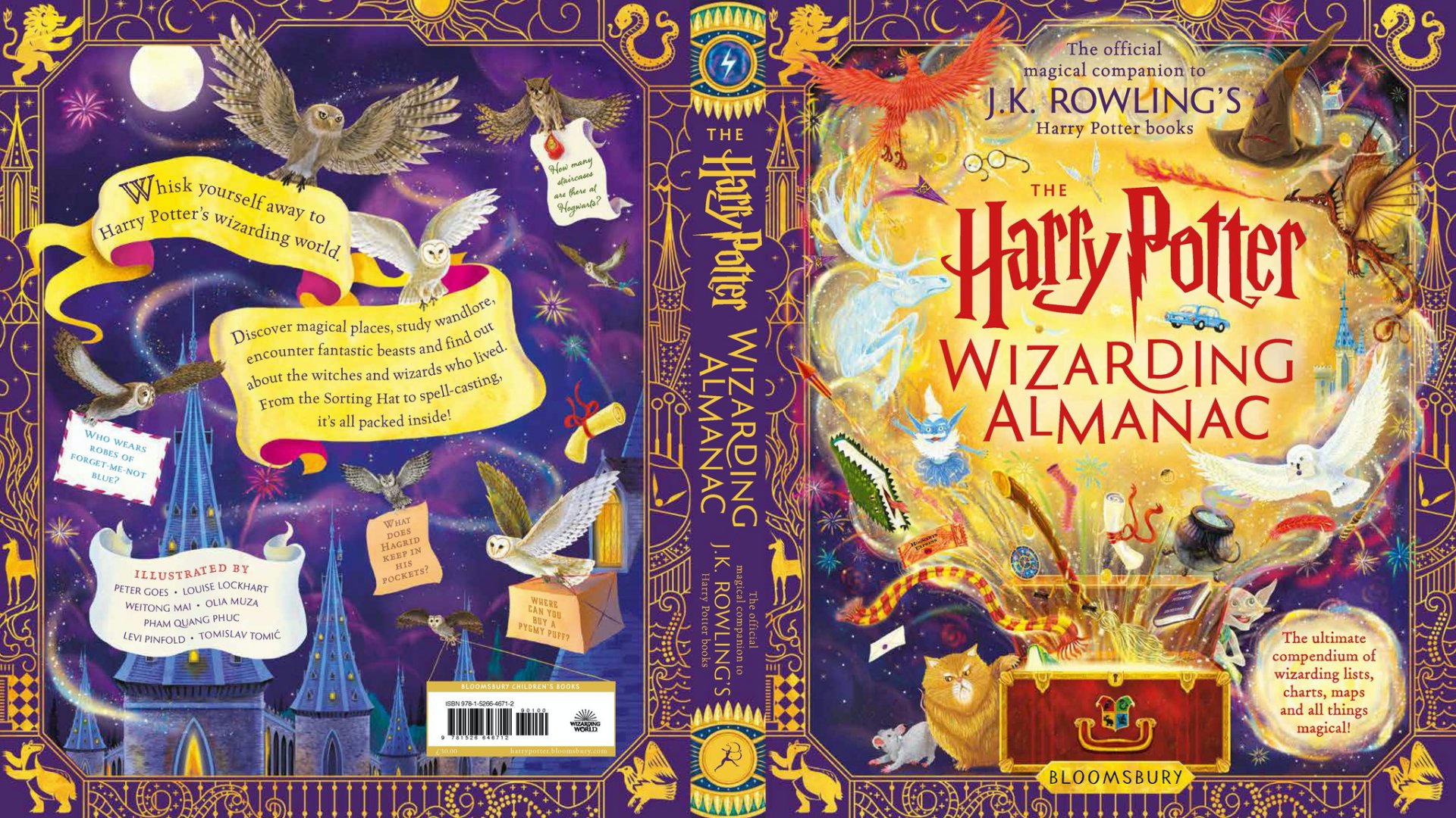 A Varázsalmanach című új Harry Potter-könyv borítója