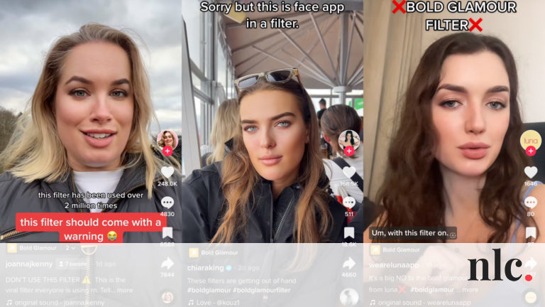 Bold Glamour: a TikTok új filtere apró darabokra rombolja a Z-generáció önképét