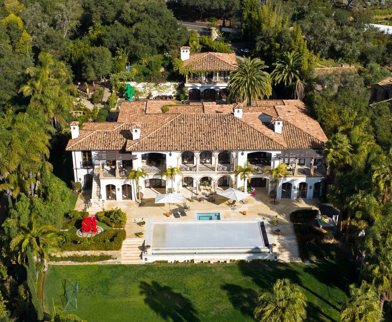 Montecito birtok, ahol Harry és Meghan lakik