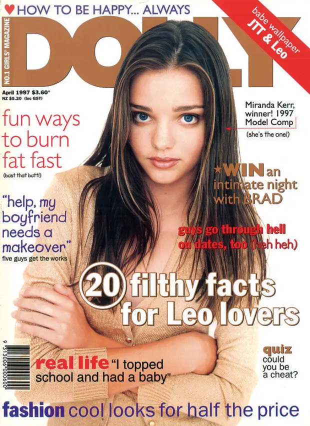 Miranda Kerr a Dolly Magazin címlapján