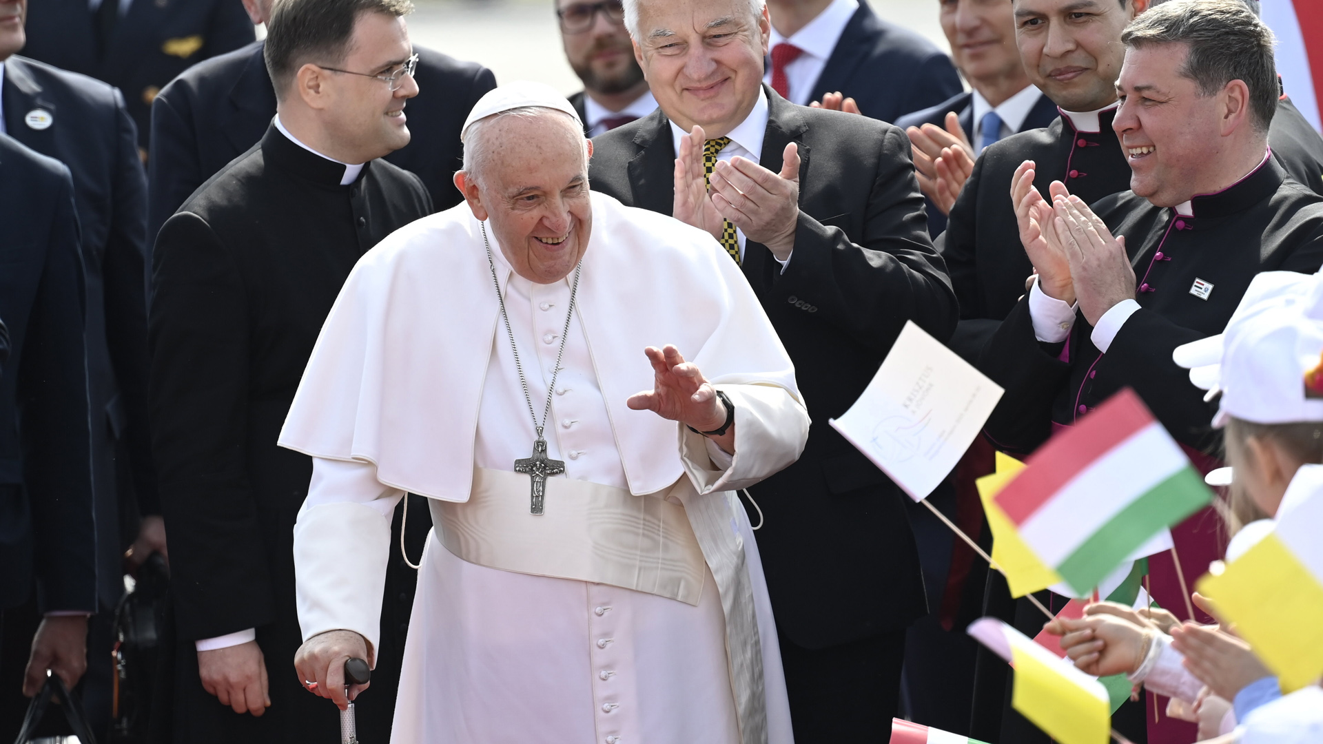 Ferenc pápa megérkezik Budapestre