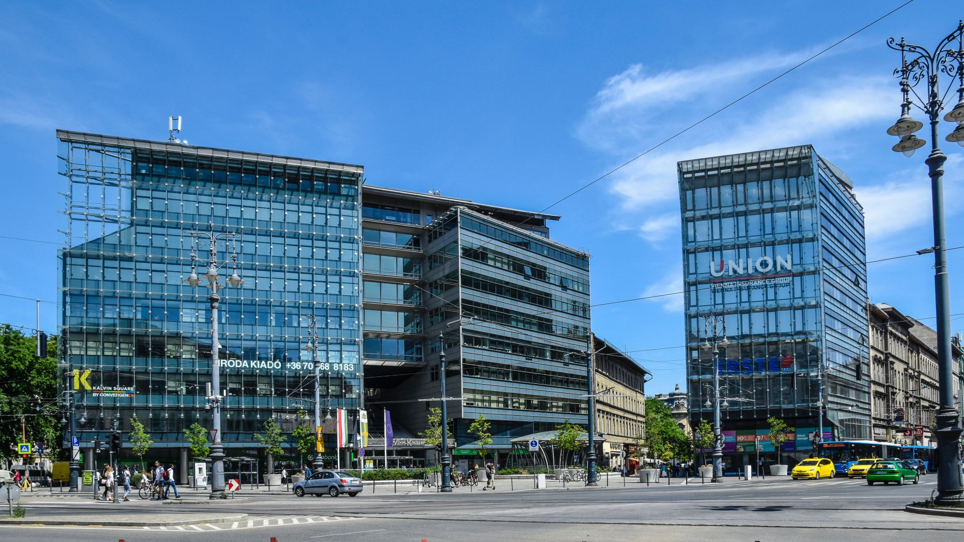A Kálvin Square Irodaház és a Kálvin Tower irodaépület a fõváros VIII. kerületében, a Kálvin téren
