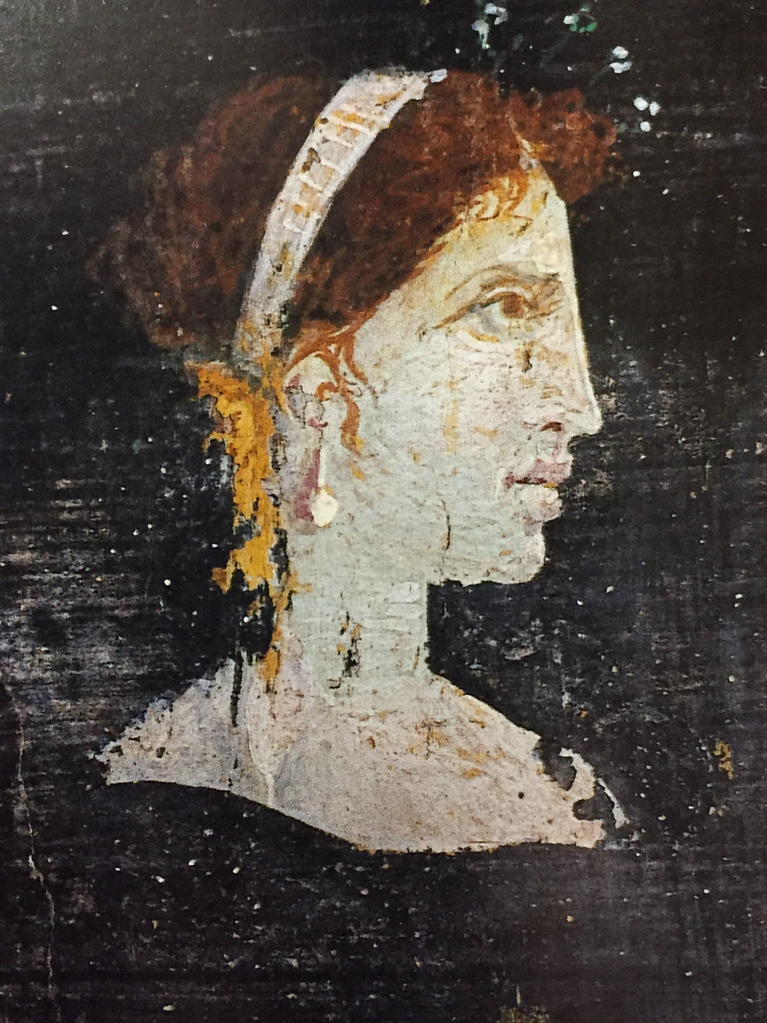 Kleopátra posztumusz portréja Herculaneumban (forrás: Wikipedia)