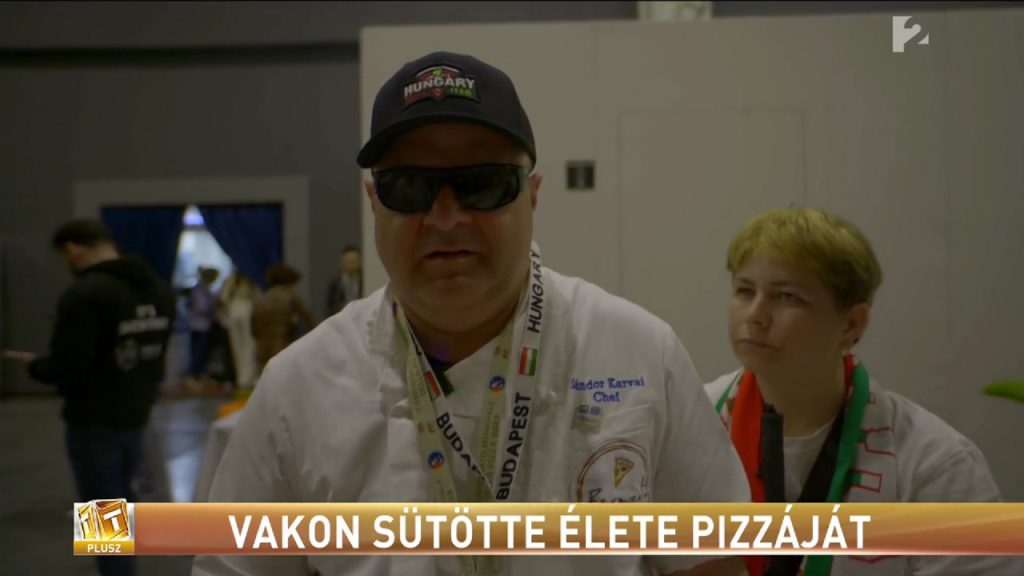 Magyar a világ első vak pizzasütője, egy rangos versenyen is részt vett