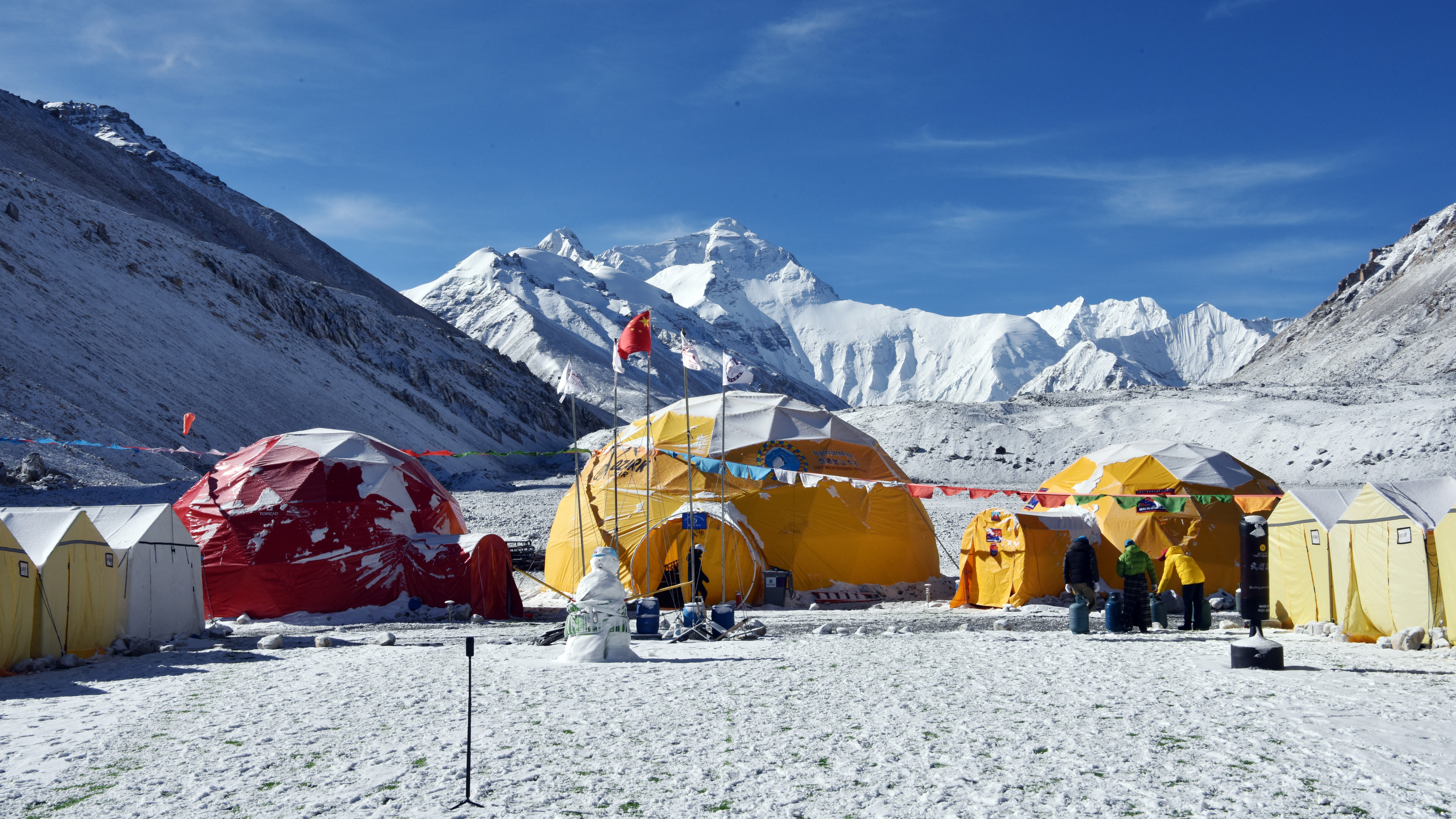 Alaptábor a Mount Everestnél