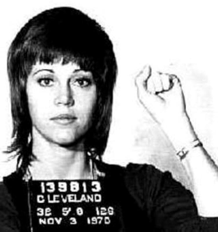 Jane Fonda rendőrségi fotója