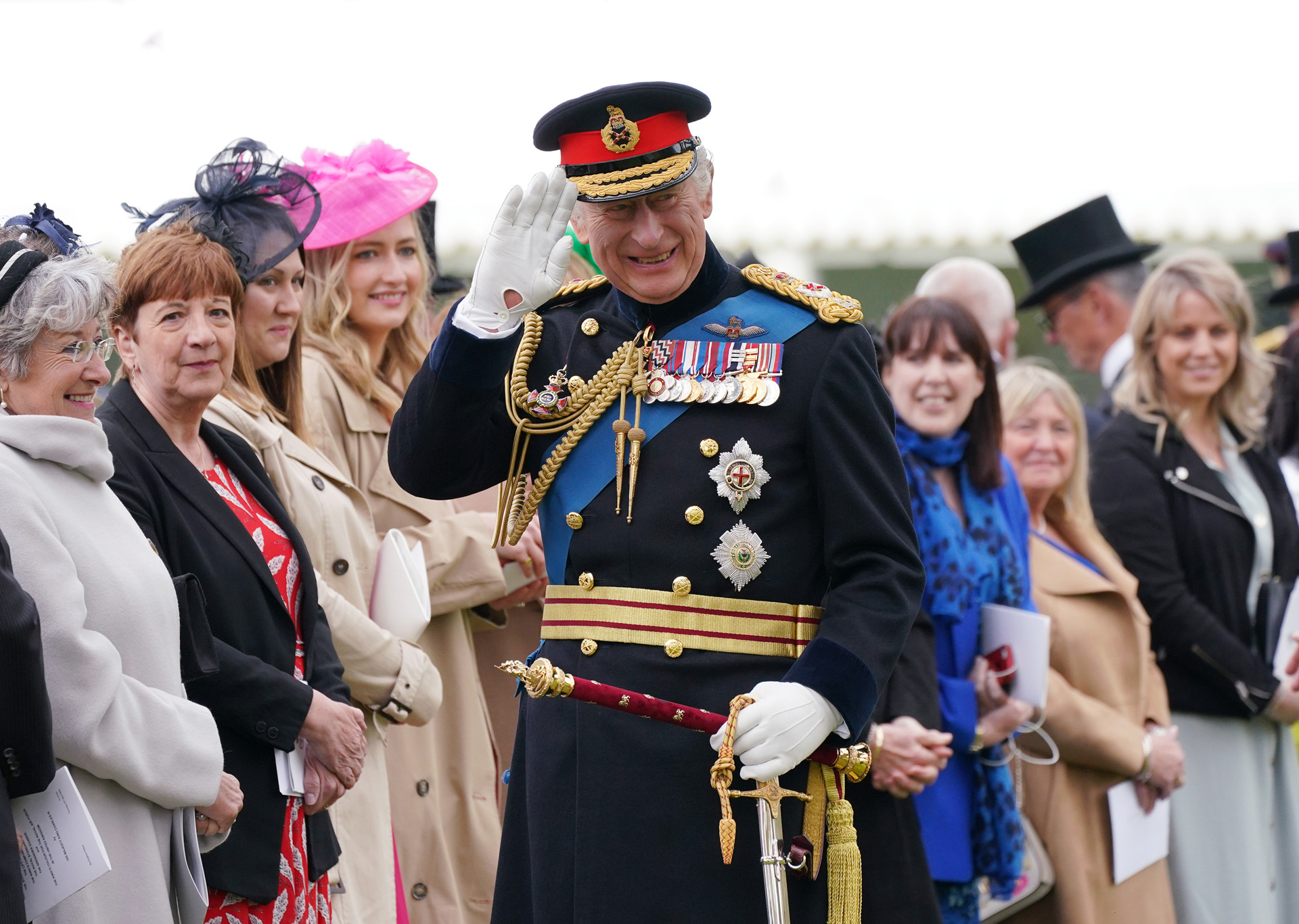 III. Károly király a Királyi Haditengerészet ünnepségén