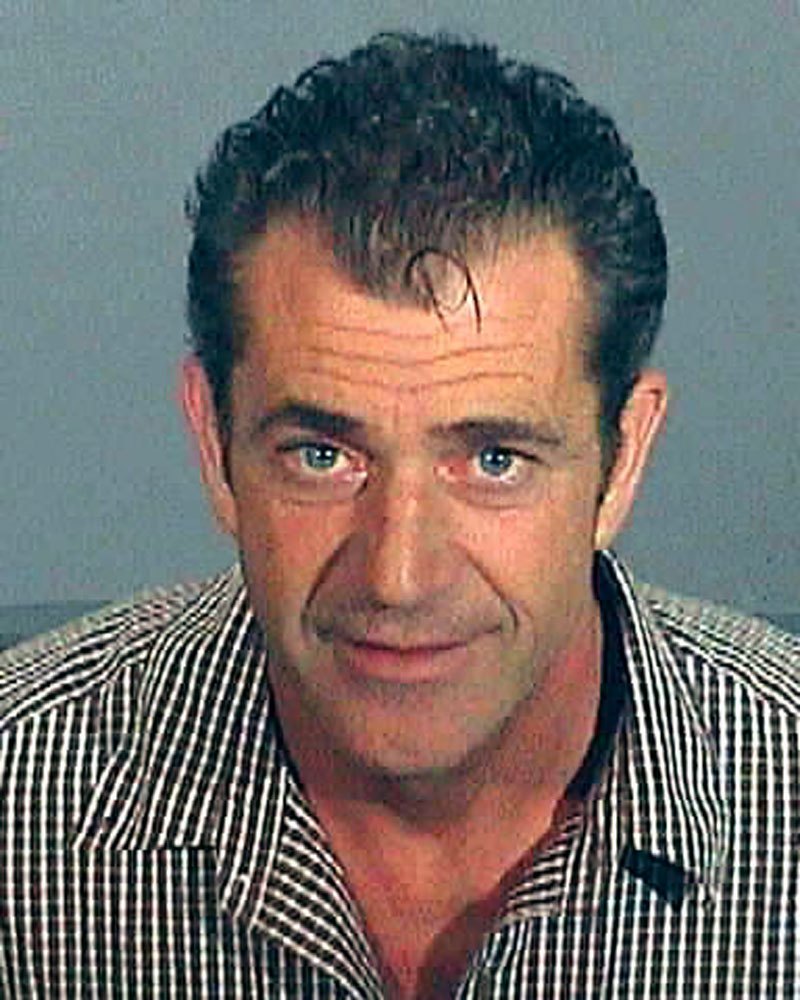 Mel Gibson rendőrségi fotója