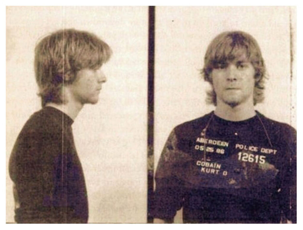 Kurt Cobain rendőrségi fotója