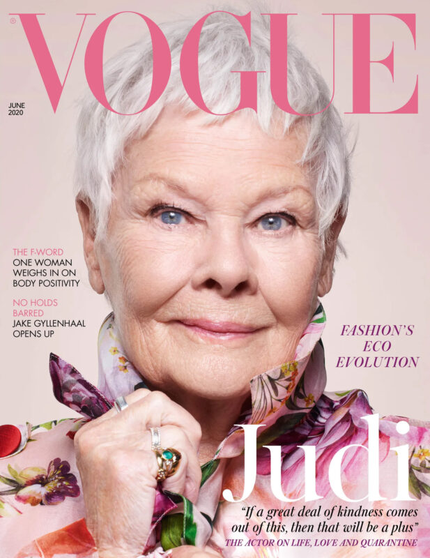 Judi Dench a Vogue címlapján