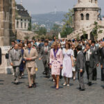 Károly és Diana a Mátyás templom előtt