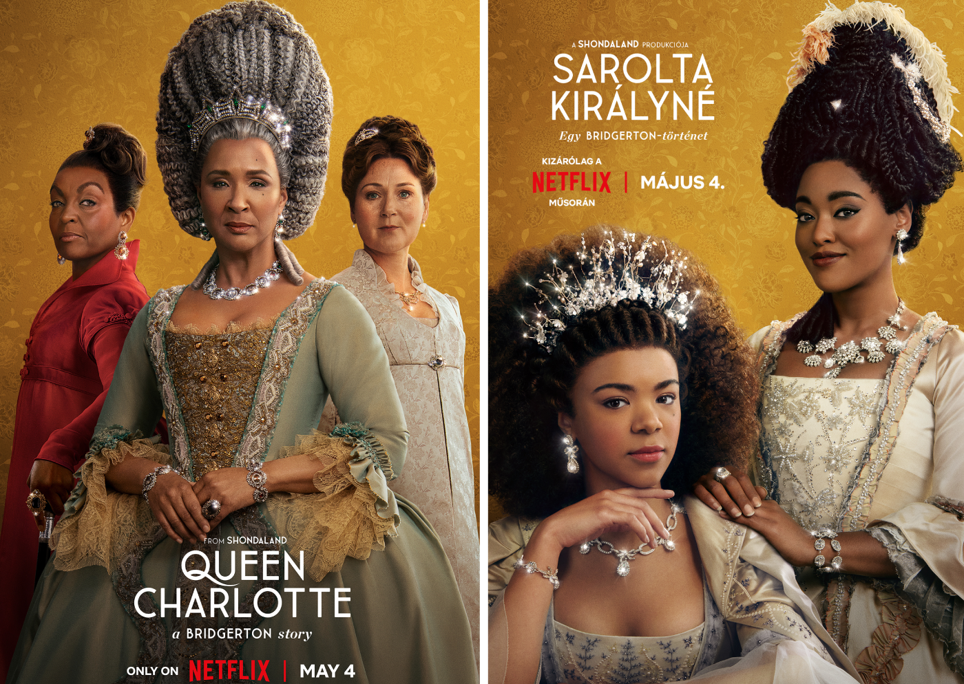 Sarolta királyné sorozat, plakátok Netflix
