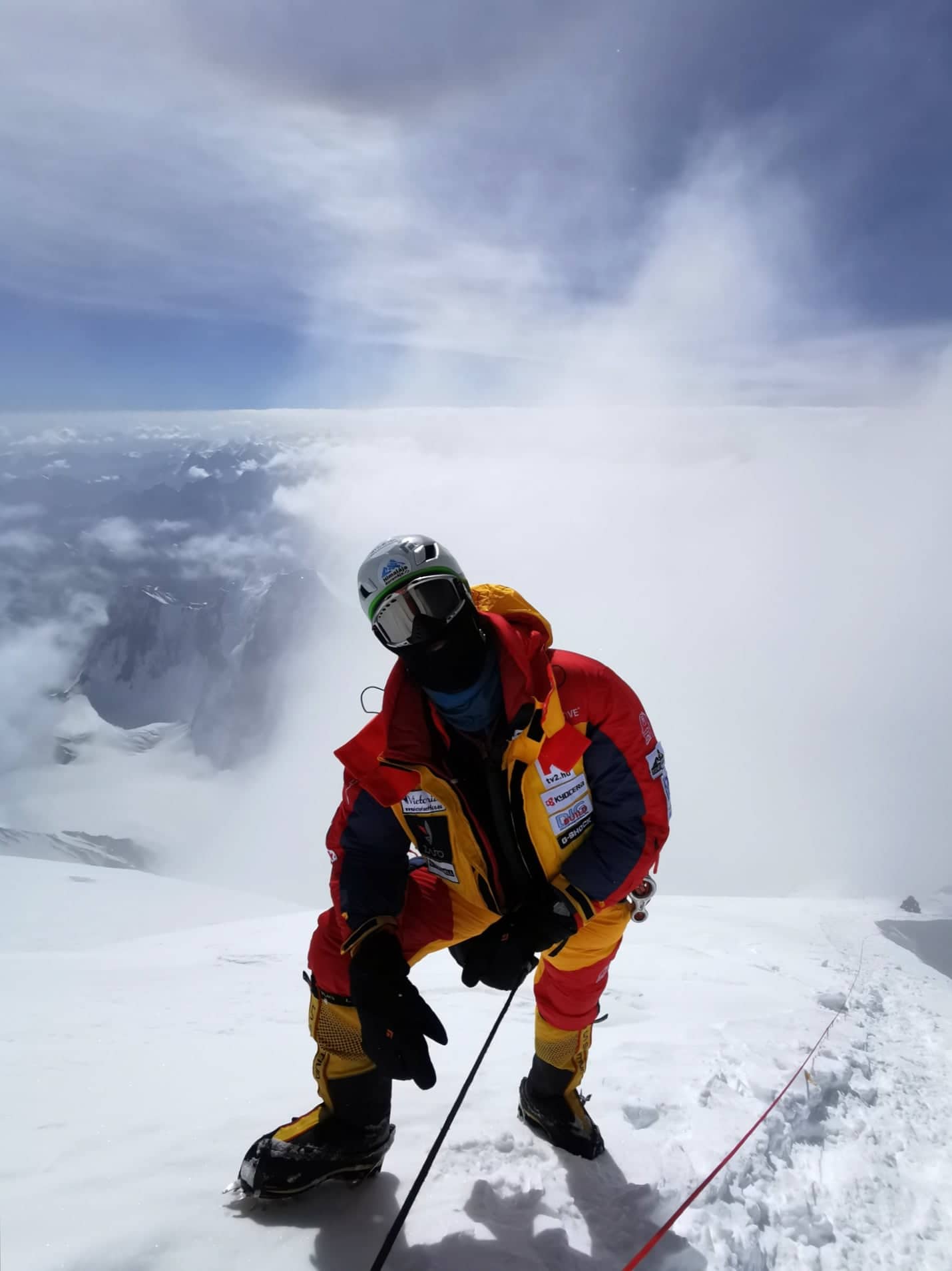 Suhajda Szilárd a K2 csúcsán