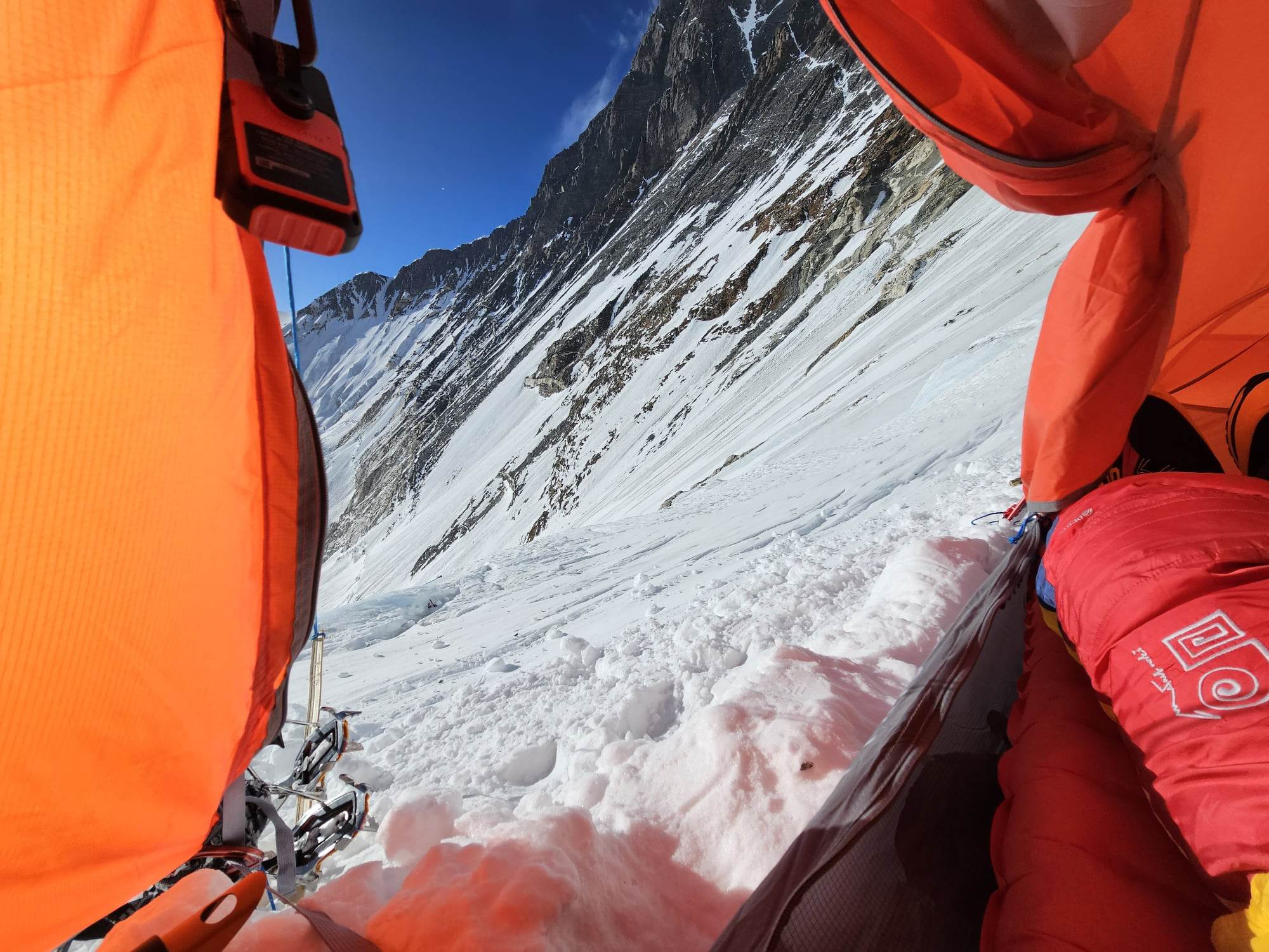 Suhajda Szilárd sátra a Mount Everesten