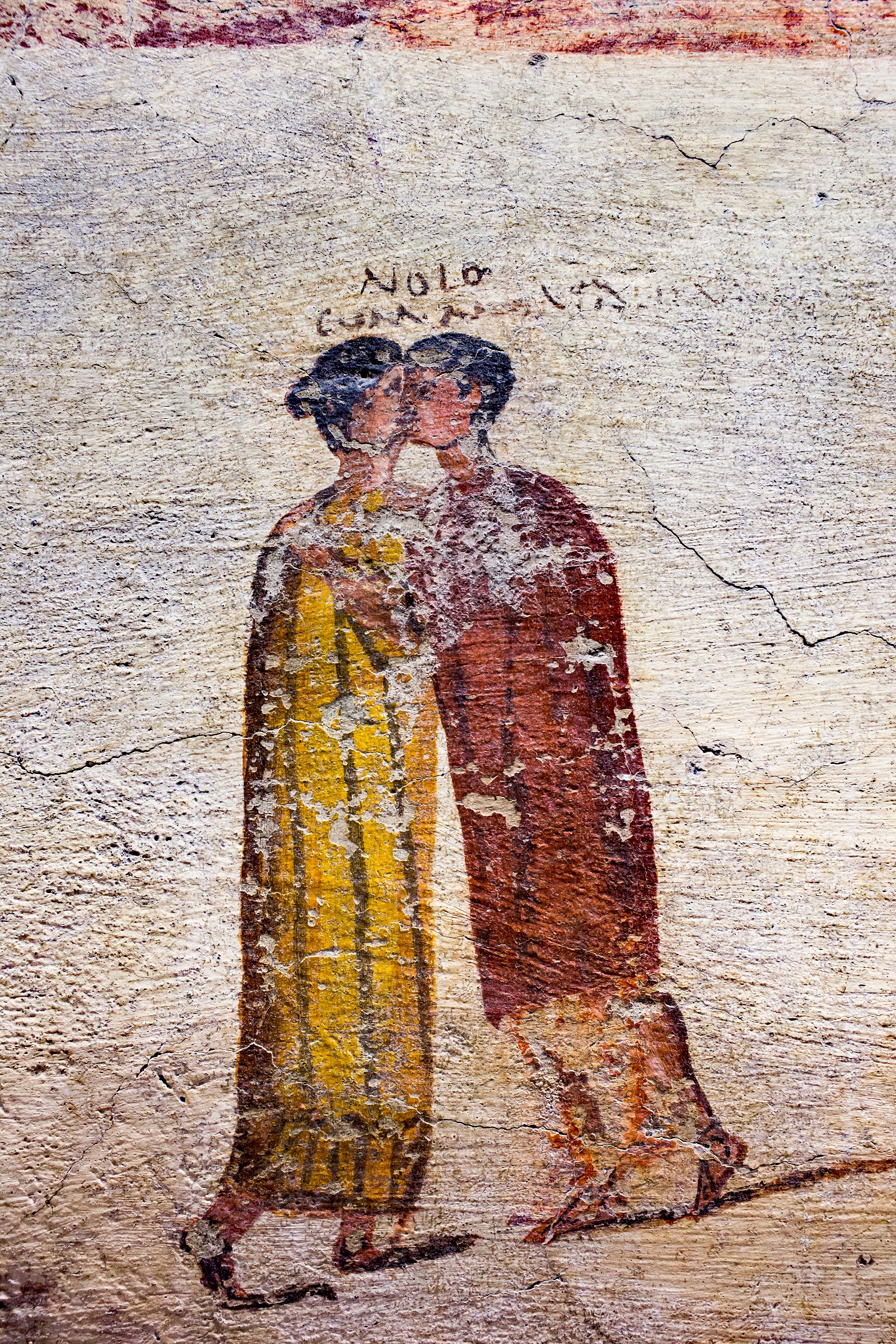 Csókolózó pár Pompeiiben (fotó: Wikipedia)
