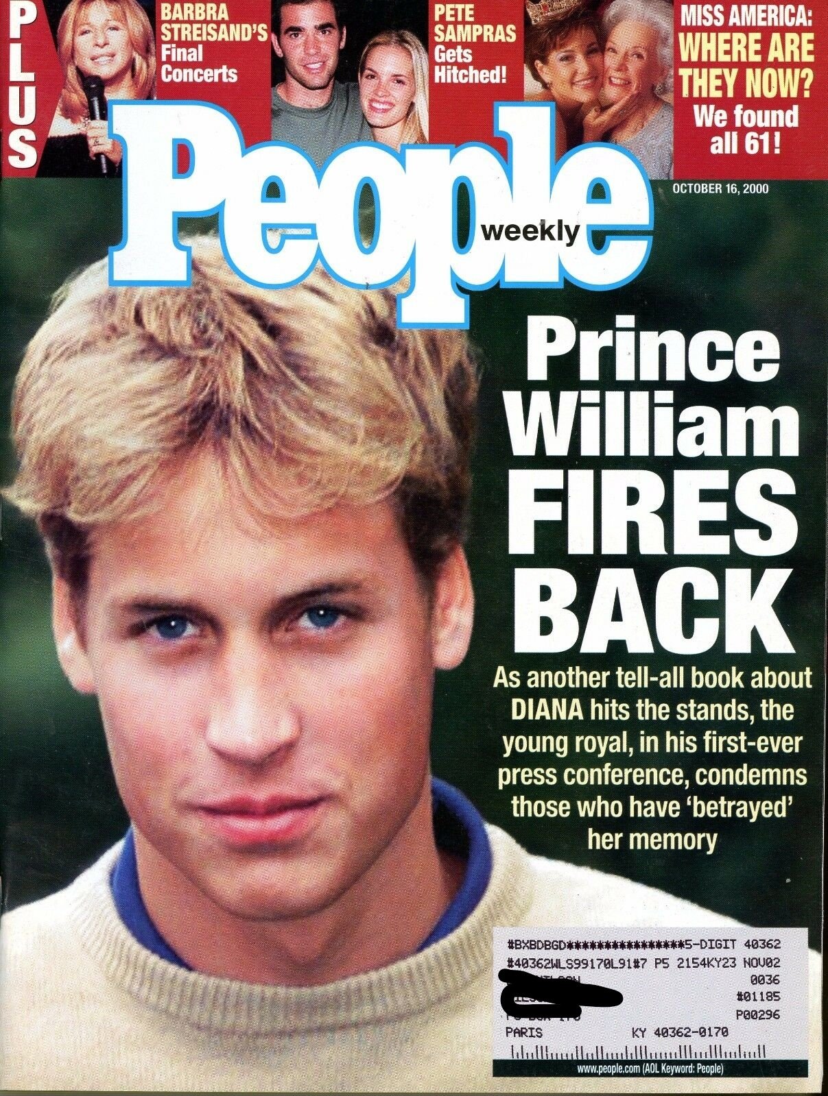 Vilmos herceg a People magazin címlapján 2020-ban
