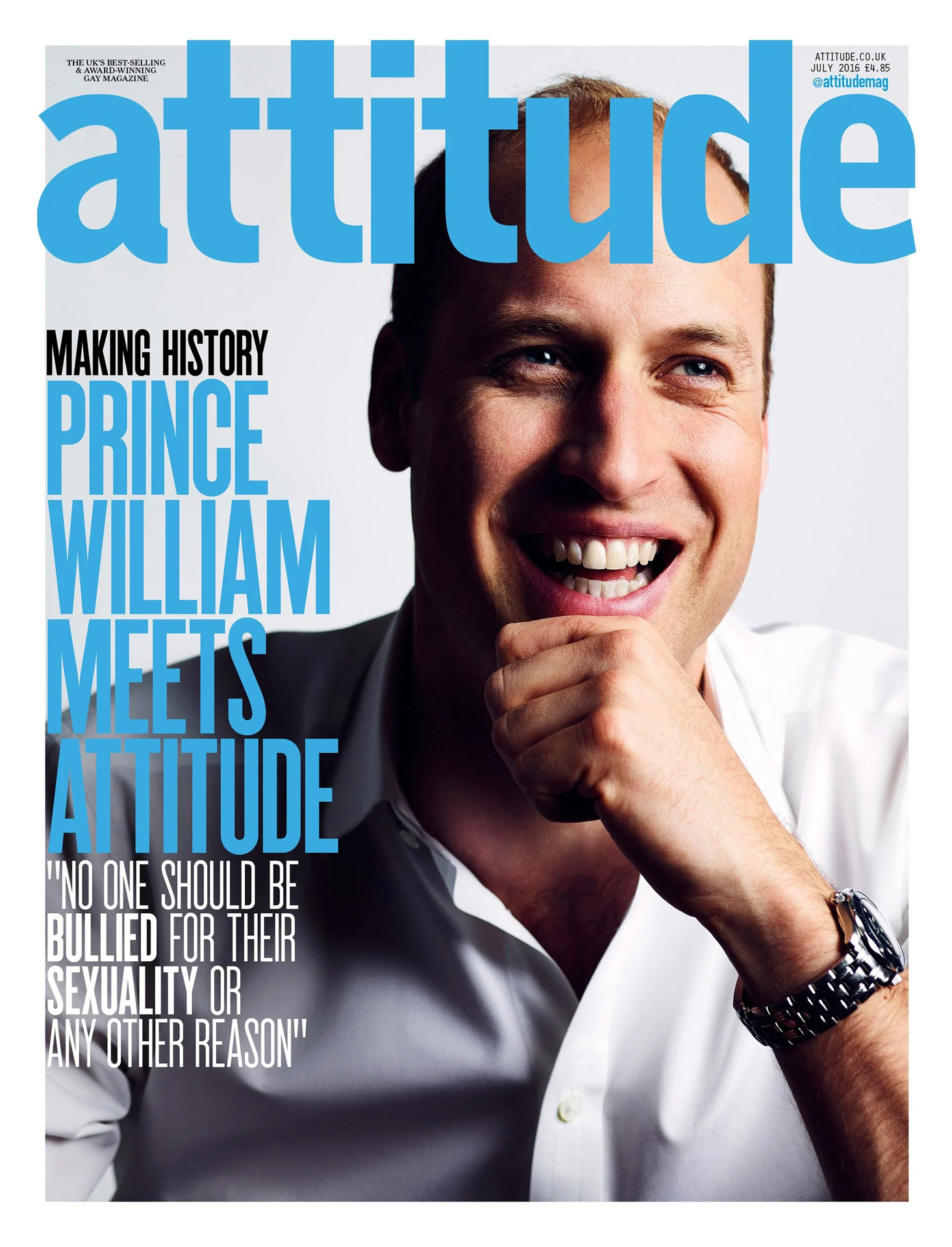 Vilmos herceg az attitude magazin címlapján