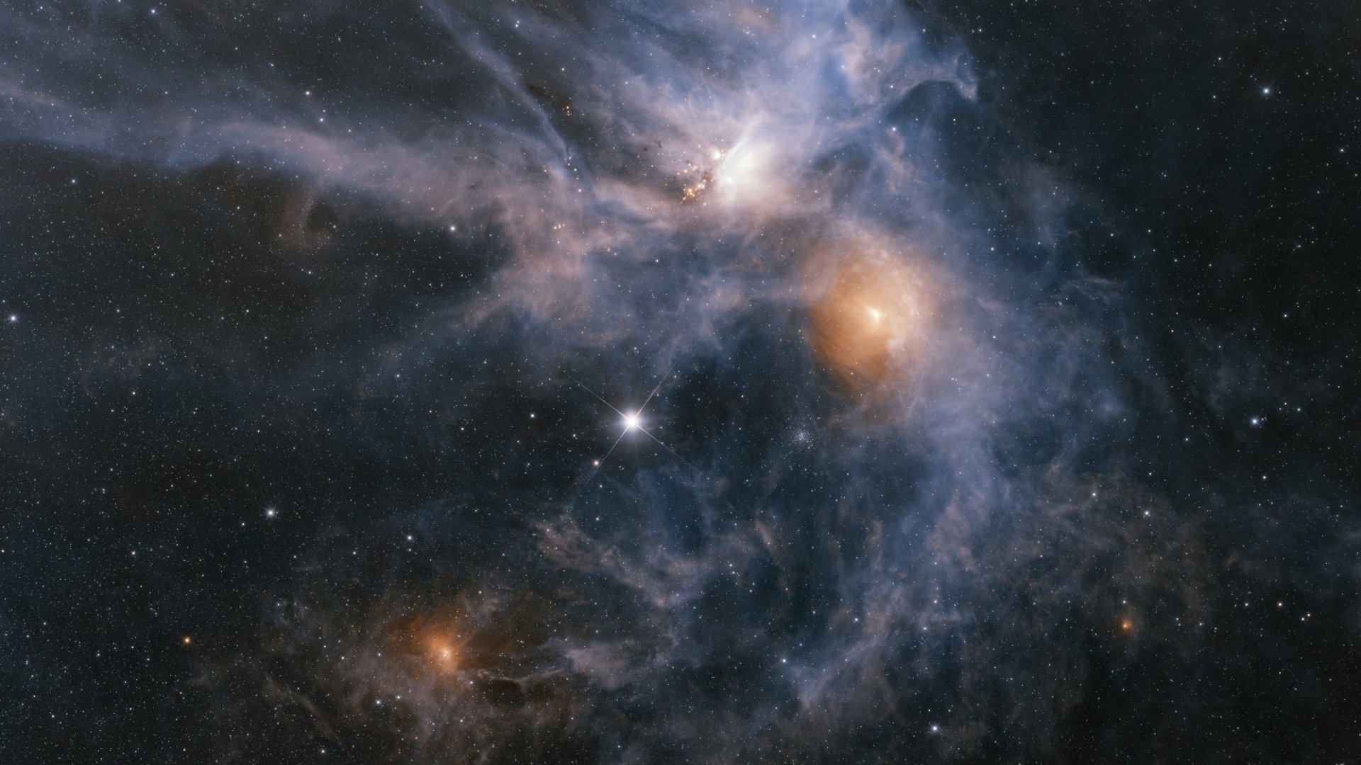 Az Antares csillag egy hamis színű infravörös képen