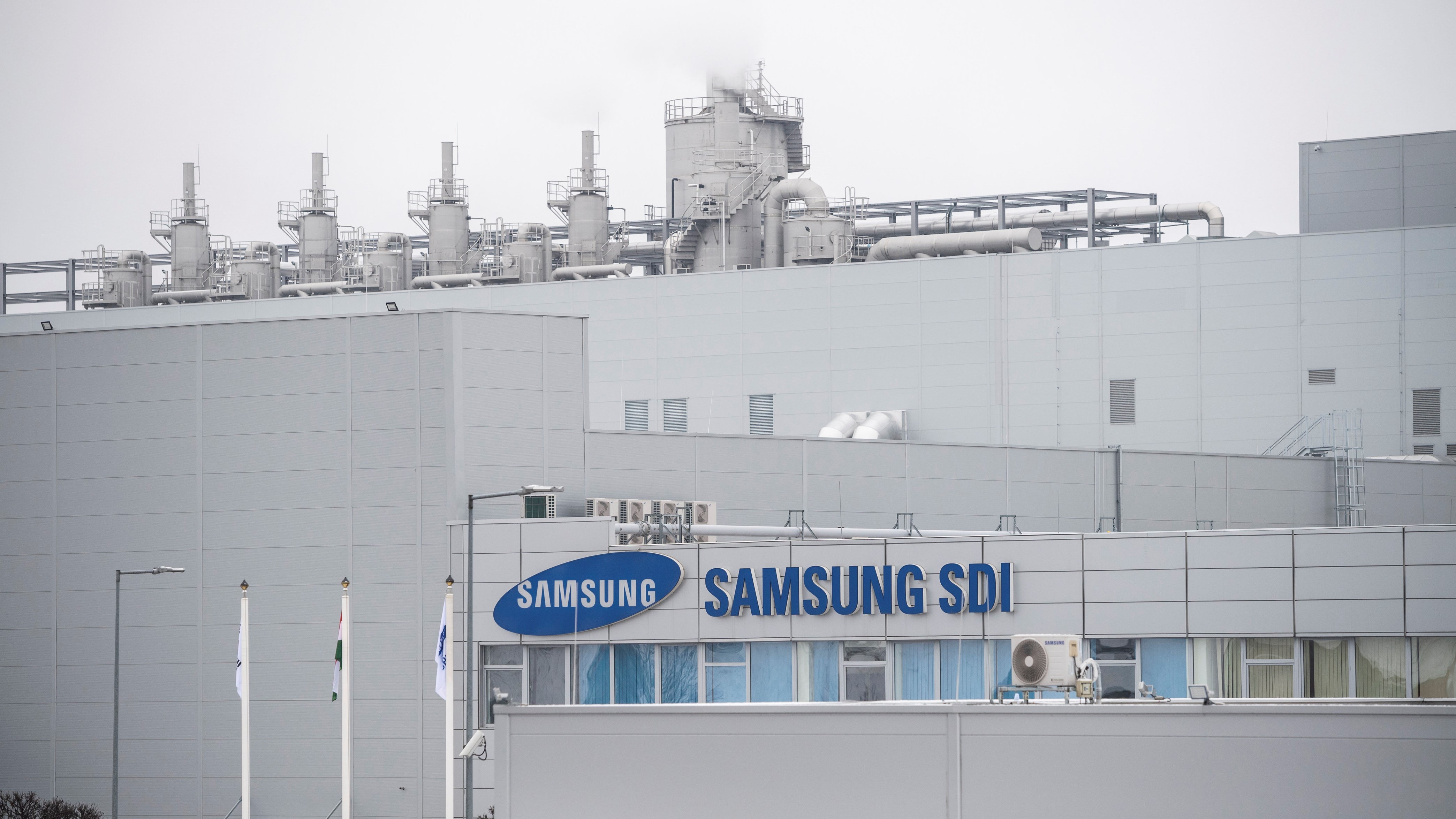 A gödi Samsung SDI gyár 2020. január 28-án