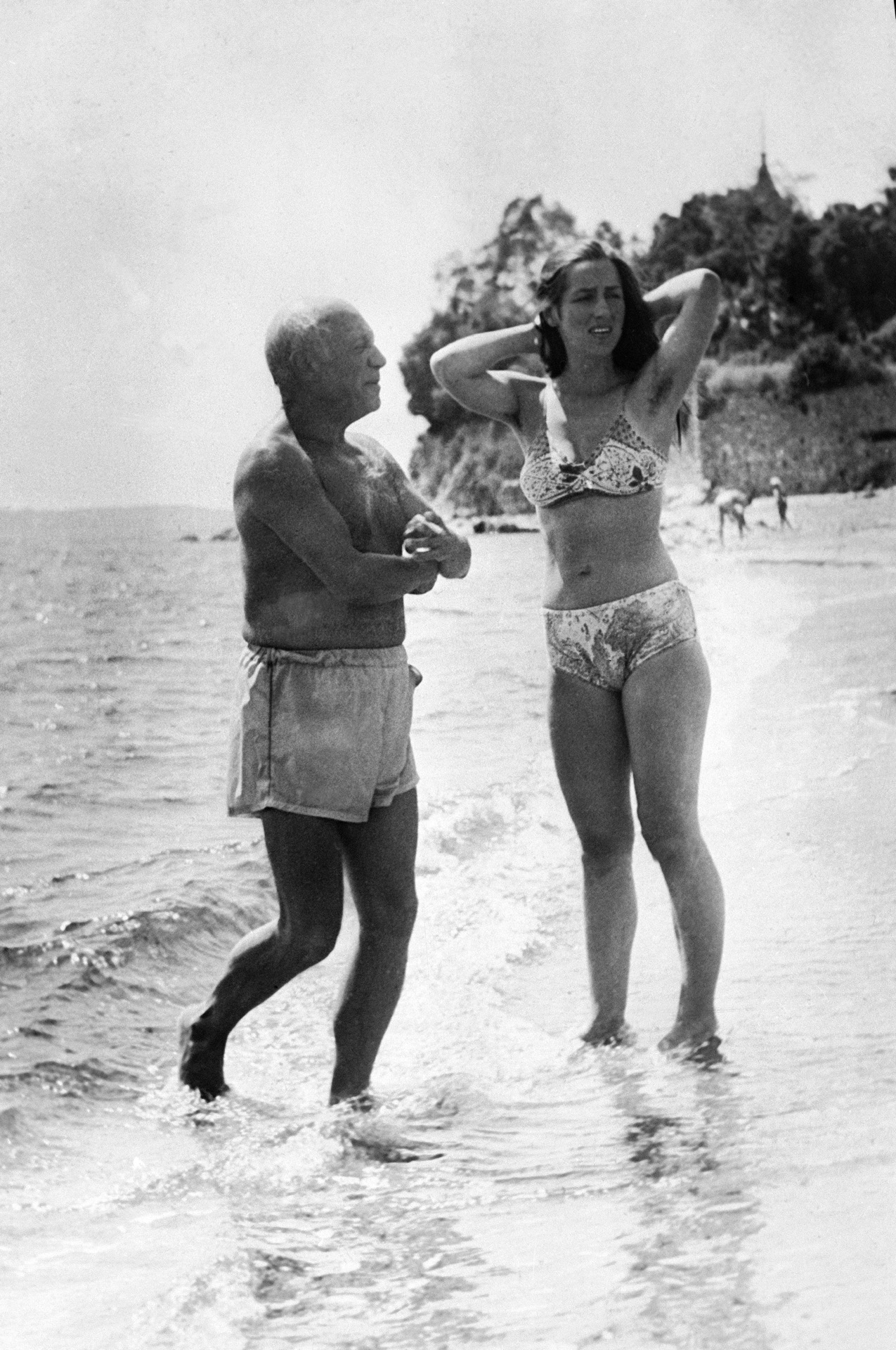 Picasso és Gillot a tengerparton