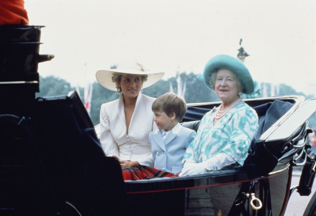 Vilmos herceg, Diana hercegnő és az anyakirálynő