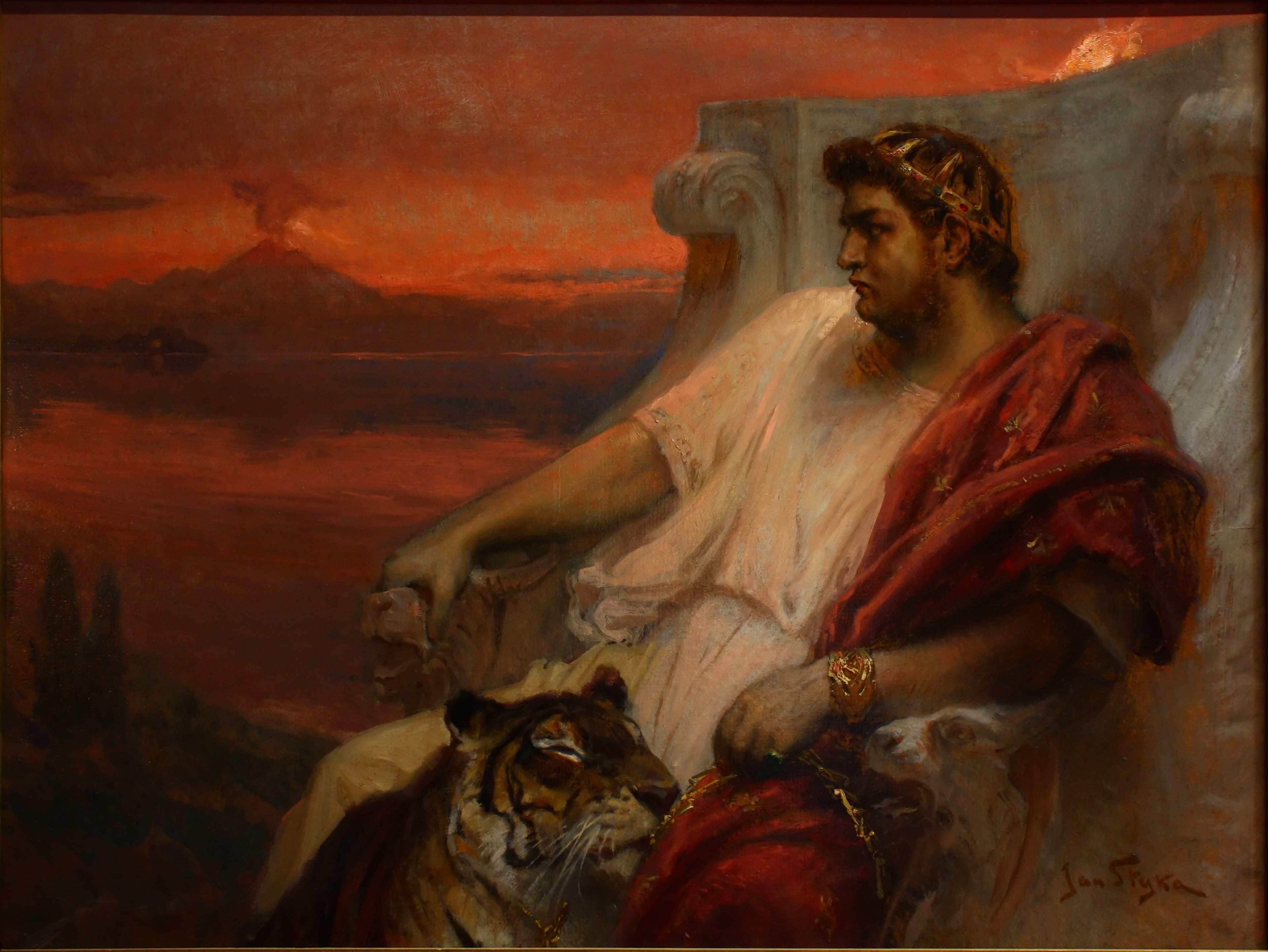 Nero császár Jan Styka festményén (forrás: Wikipedia)